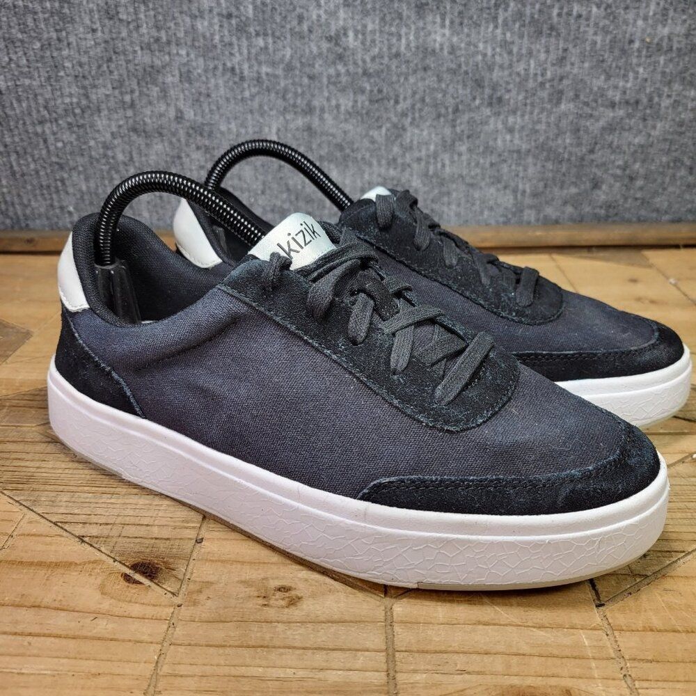 Kizik Prague‎ Black Hands Free Athletic Canvas Sneakers Womens 9.5 Wide Mens 8